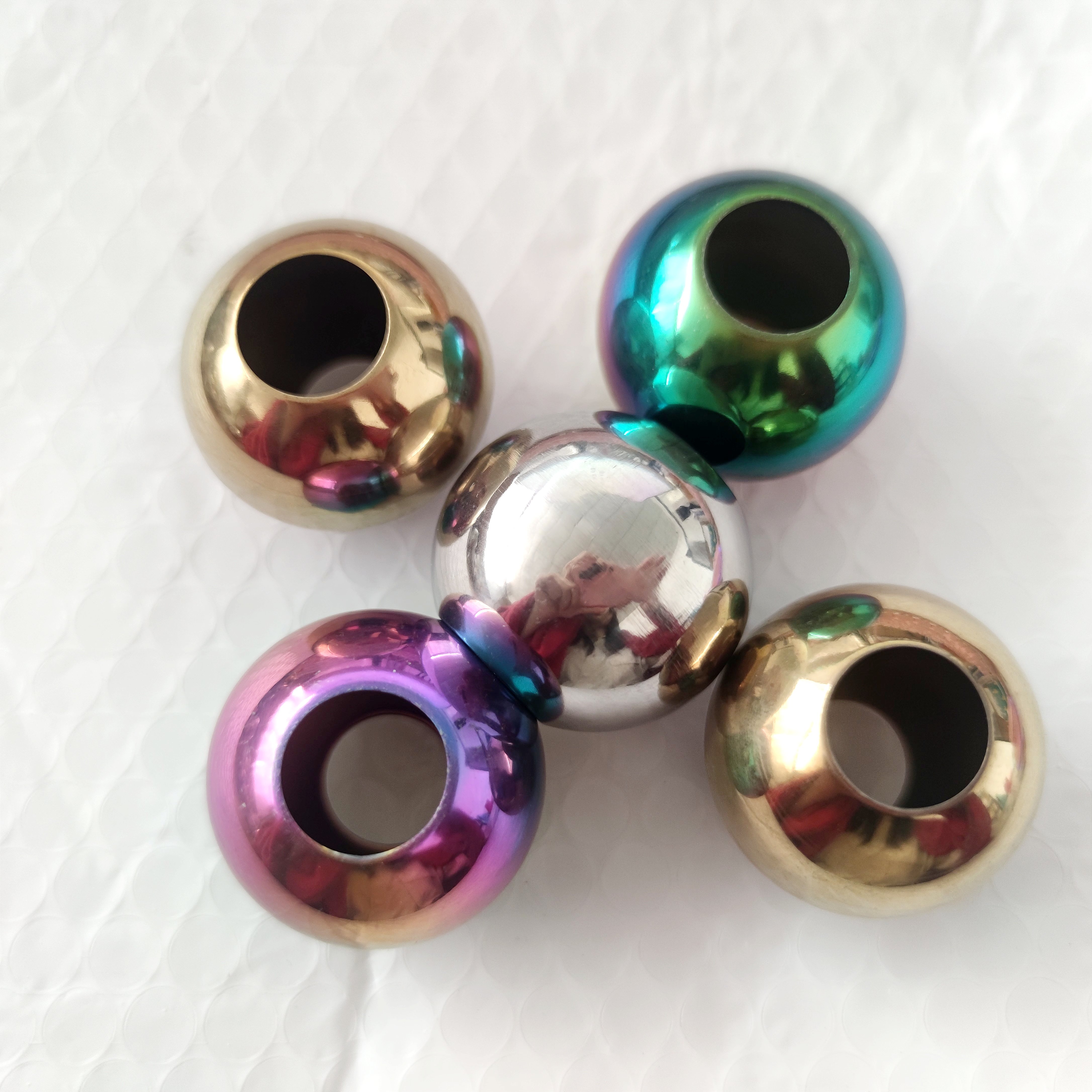 Stainless Steel Stair Balustrade Fittings Railings Home Banister Ball Joint Handrail Steel Round Metal Balls Hollow Ball