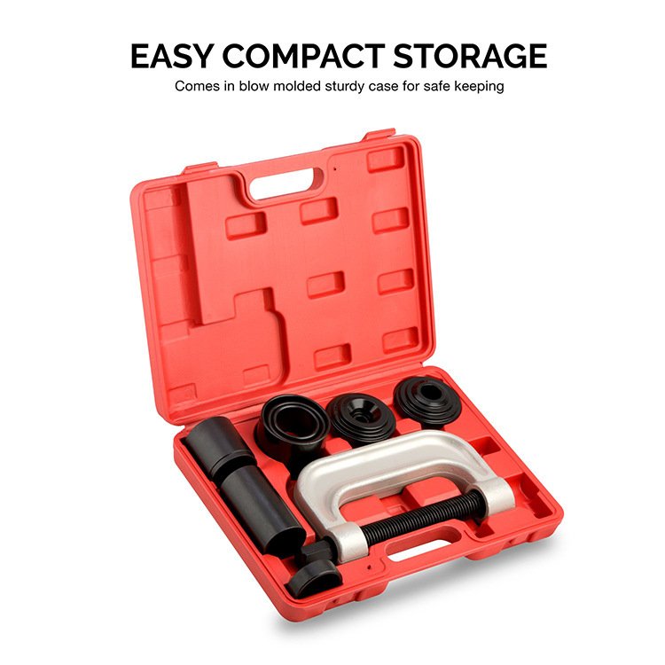 10-Piece Ball Joint Remover Tool Kit with 4 Wheel Drive Adaptors Vehicle Service Tool Kit for Easy Press Installation
