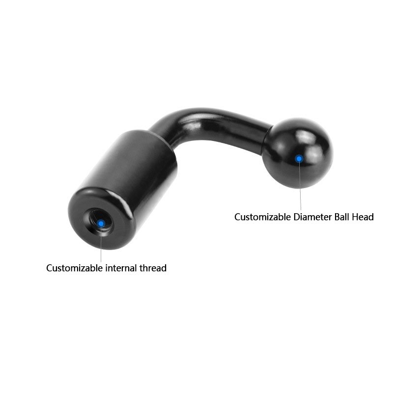 CNC Aluminium Alloy Selfie Stick Vertical Mount Camera Phone Tablet PC Holder 17mm Ball Head Bracket Base Adapter for Tripod
