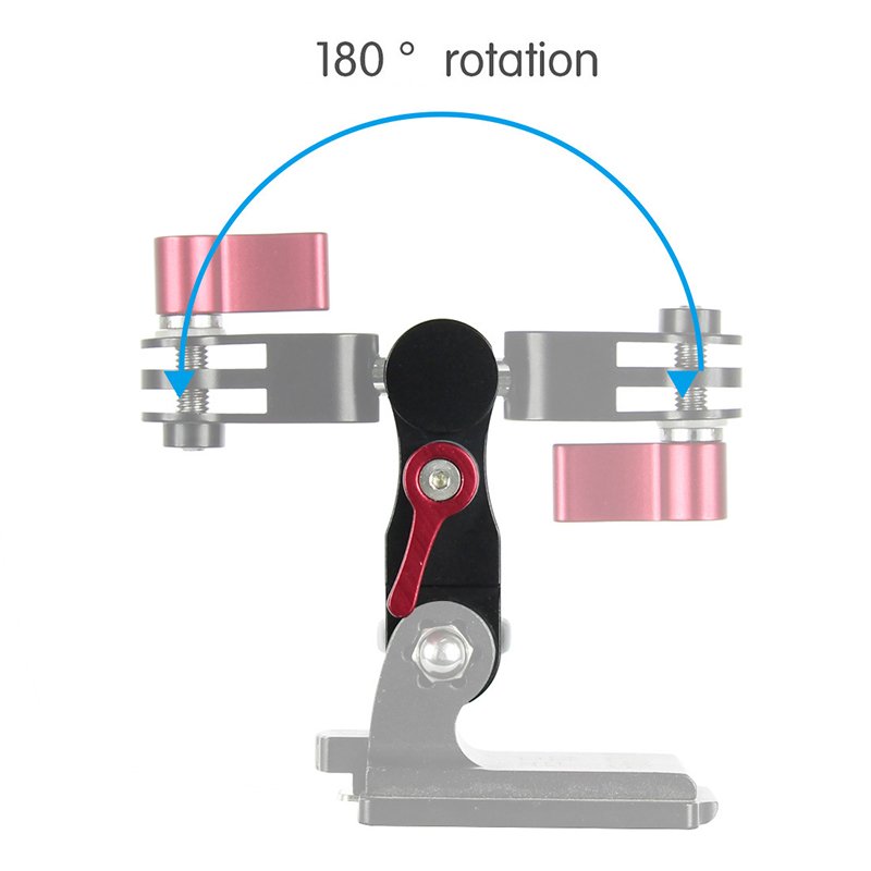 Takenoken 360 Degree Metal Rotating Helmet Adapter Photographic Equipment Magic Arm with Locking Screw Camera Accessories Mounts