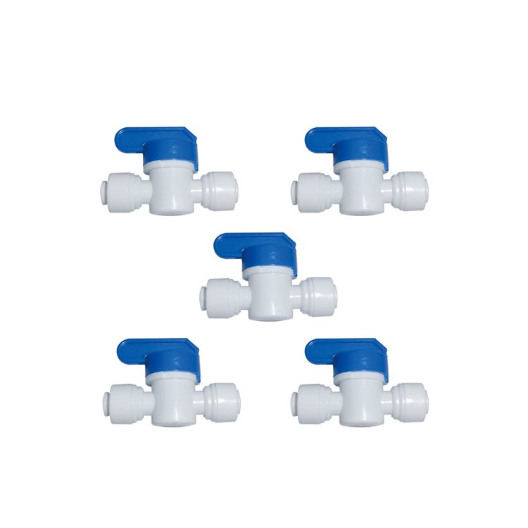 Plastic Three Way Butterfly Shut Off Ball Valve 1/2 1/4 3/8 Inch Quick Connect Ball Valve