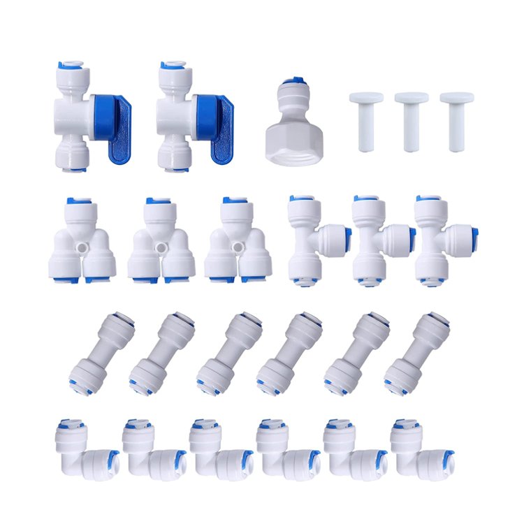Plastic Three Way Butterfly Shut Off Ball Valve 1/2 1/4 3/8 Inch Quick Connect Ball Valve