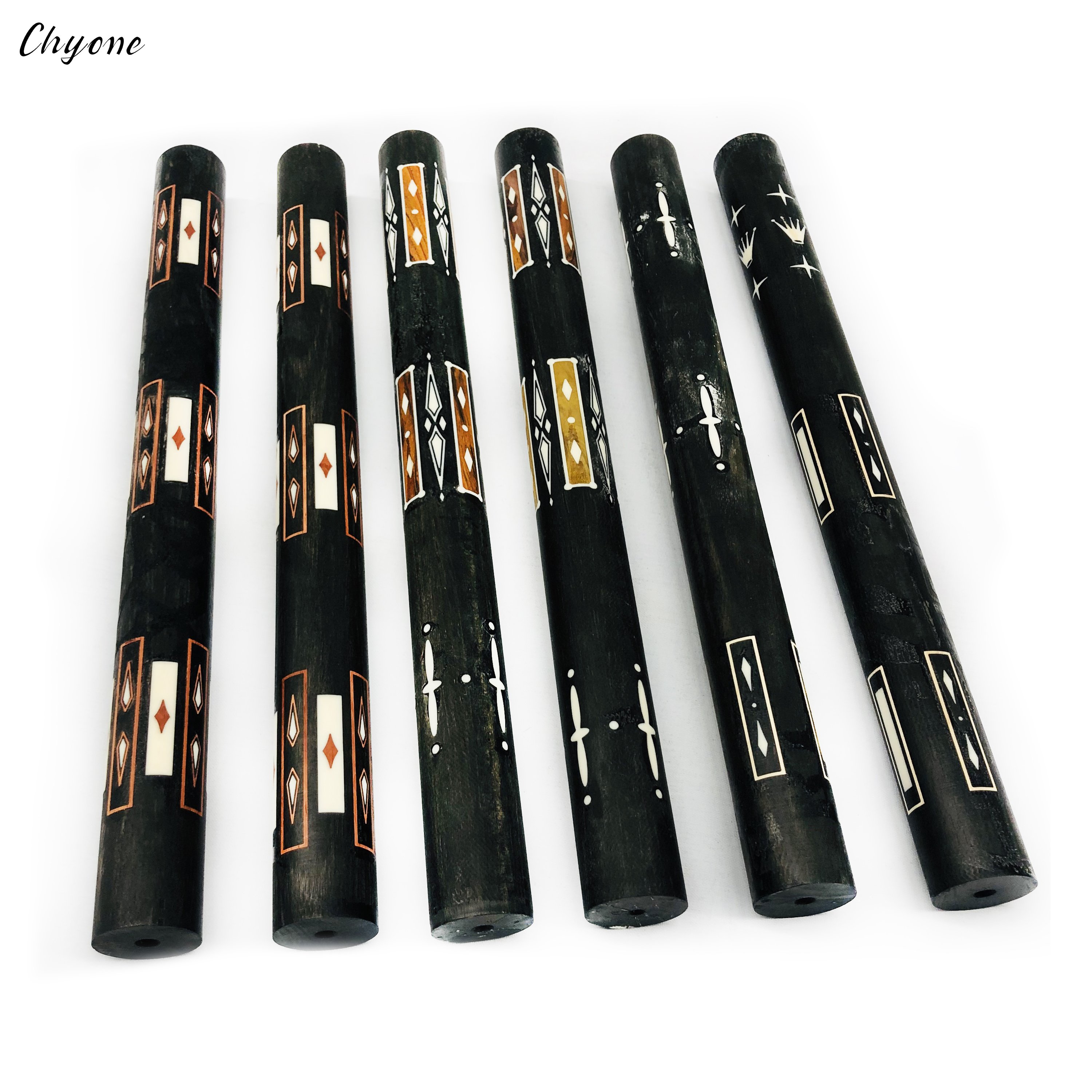 Half-finished Inlay Pool Cue Butts Chyone Custom Coco Bolo Inlay Billiard Cue Straight Carom Cue Stick