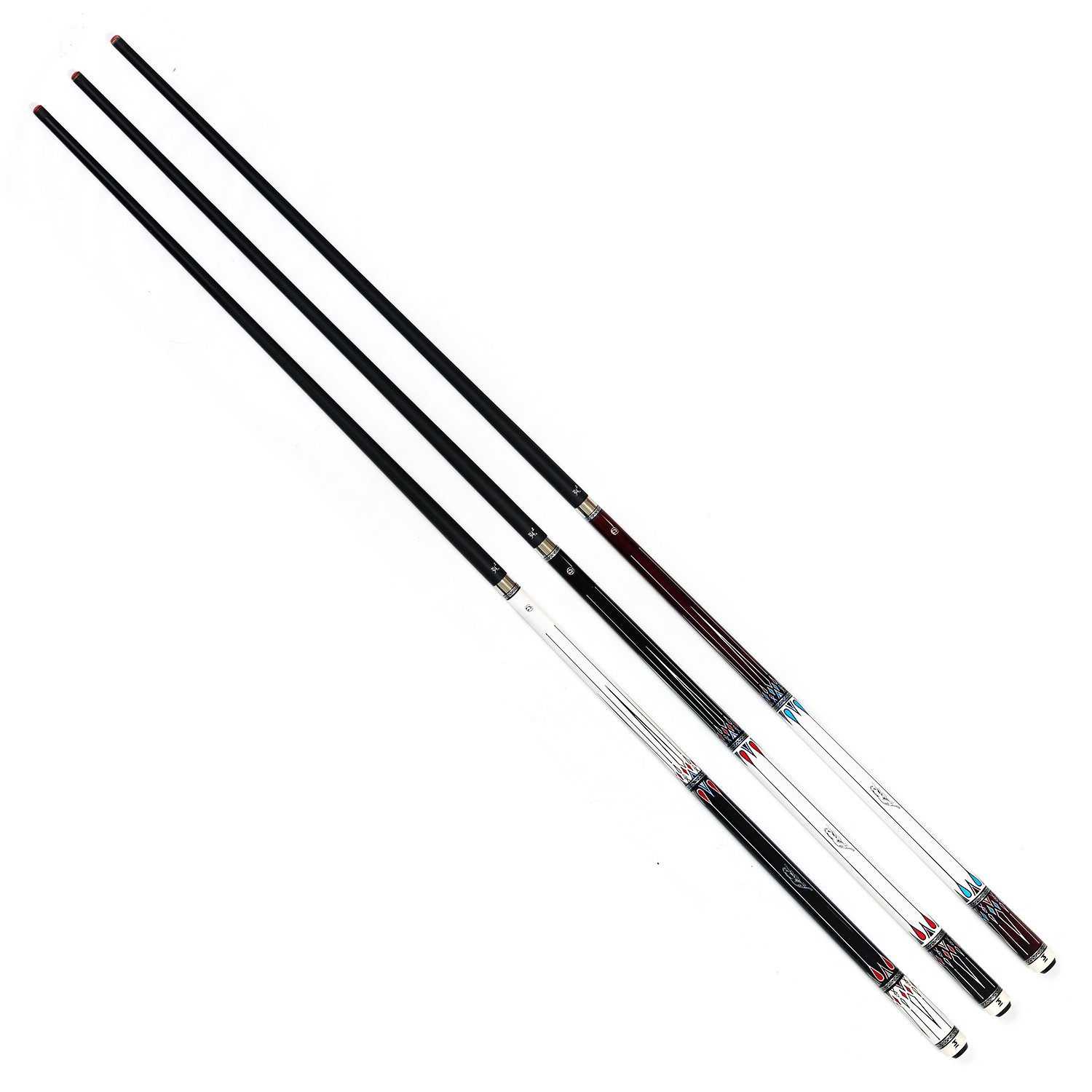 2024 New Design 3142 1/2-PC Handmade High-tech Billiard Pool Cue With Uni-lock Joint Nine-ball Pool Cue Stick 11.5MM / 12.5MM