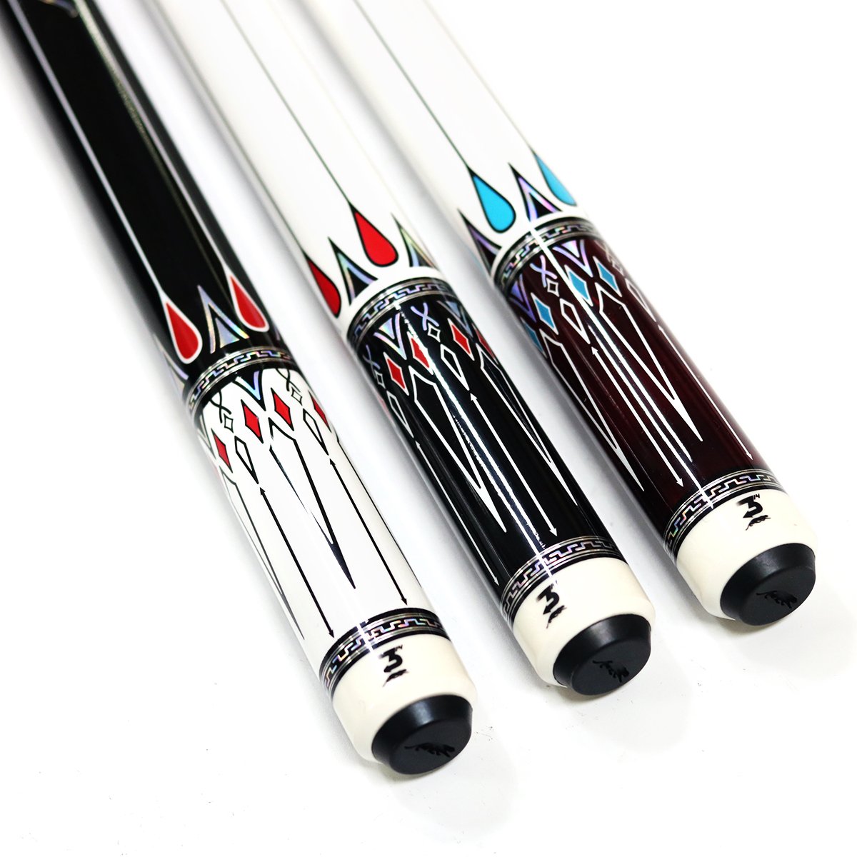 2024 New Design 3142 1/2-PC Handmade High-tech Billiard Pool Cue With Uni-lock Joint Nine-ball Pool Cue Stick 11.5MM / 12.5MM