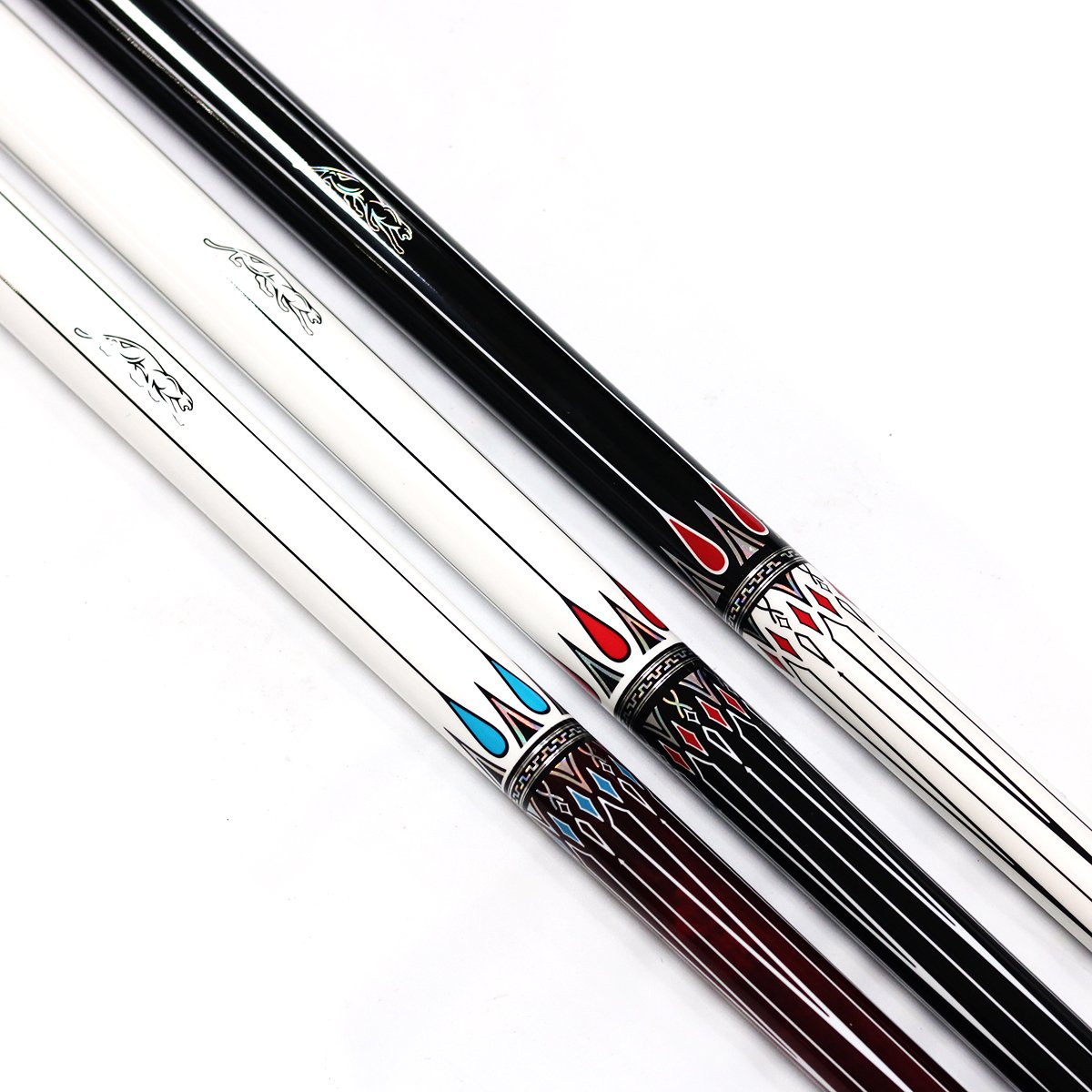 2024 New Design 3142 1/2-PC Handmade High-tech Billiard Pool Cue With Uni-lock Joint Nine-ball Pool Cue Stick 11.5MM / 12.5MM