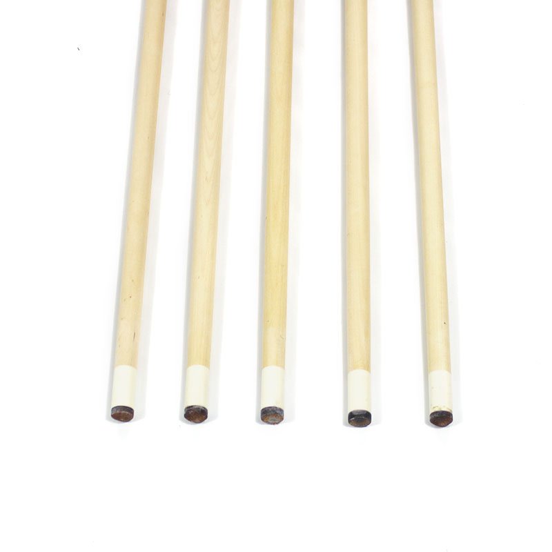 High Quality Cheap Price Billiard Pool Cue Maple Wood 1/2-pc Stick 13mm Size Leather Grip Different Colors for Selection
