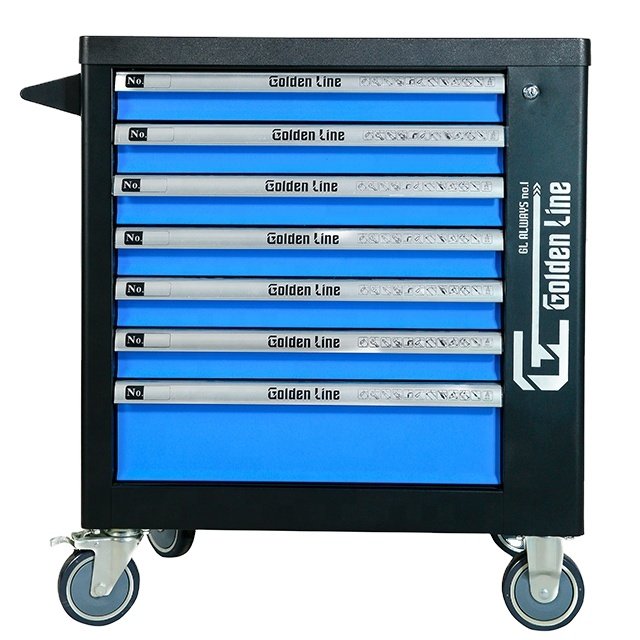Customizable Stylish Black Metal Rolling Tool Trolley OEM Workbench with Side Tray Logo Color Storage Workbench