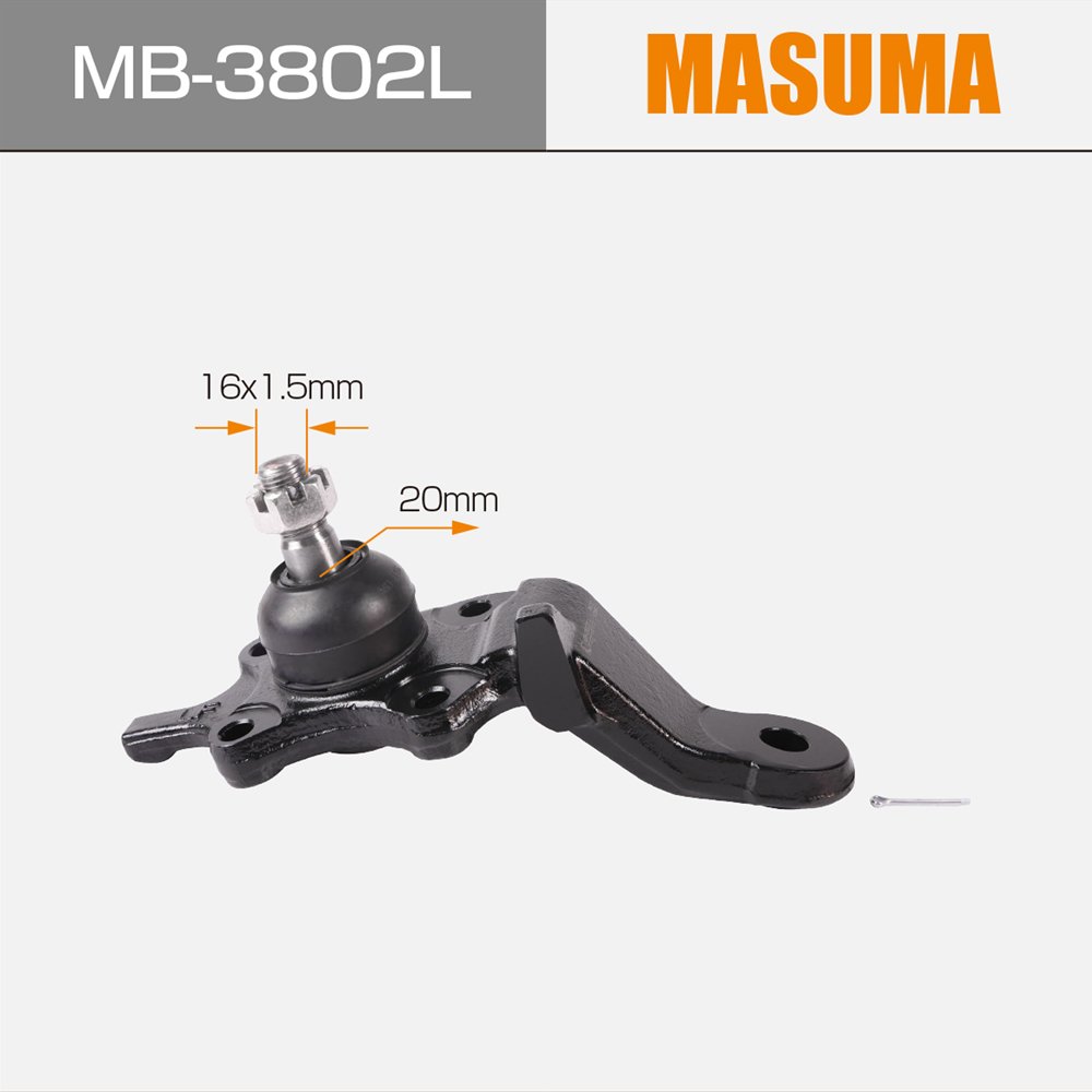 MB-3802L MASUMA Auto Suspension Systems Lower Arm Ball Joint 43340-39325 43340-39355 43340-39356 4334039465 for TOYOTA 4RUNNER