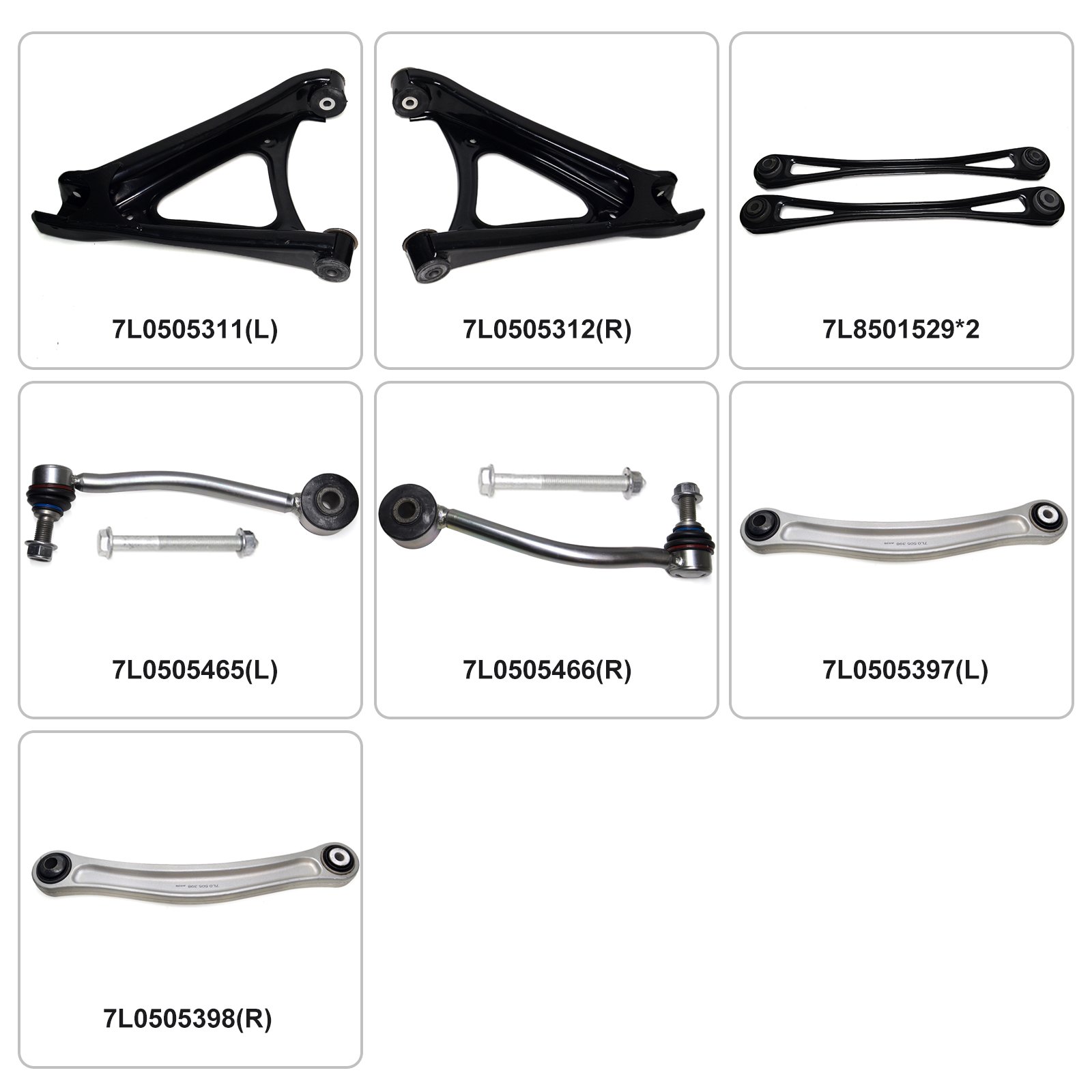 7L8505466A Automotive Rear Suspension Ball Joint Stabilizer Link Control Arm Kit for Audi Q7 for VW Touareg for Porsche Cayenne