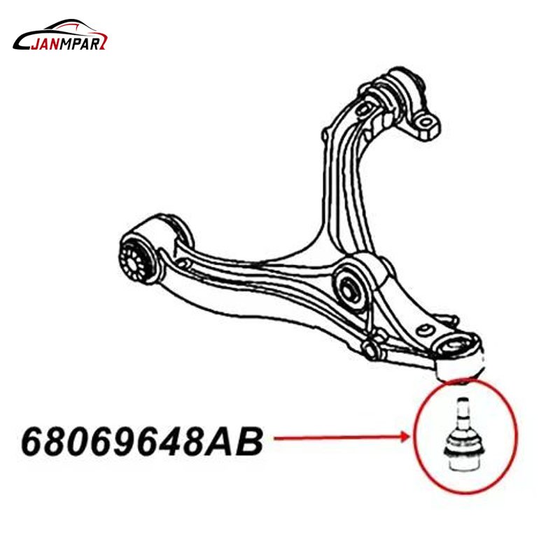 68069648AA Auto Suspension Parts Lower Ball Joints for JEEP GRAND CHEROKEE WK WK2 2011- 68069648AB K500416