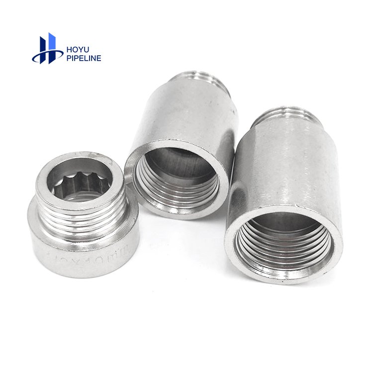 304 Stainless Steel Extension Joint Extension Joint Faucet Connector Female Coupling Plumbing Fitting
