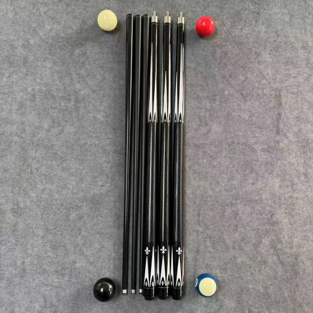 OEM & ODM Free Samples Free Shipping Snooker Carbon Fiber Billiard Club Maple Wood Cue Stick Cocobolo Butt Sleeve Steel Joint