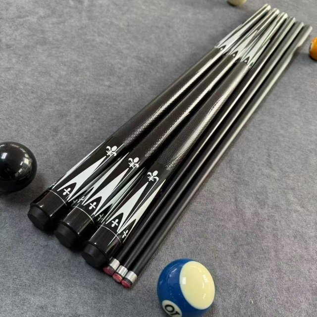 OEM & ODM Free Samples Free Shipping Snooker Carbon Fiber Billiard Club Maple Wood Cue Stick Cocobolo Butt Sleeve Steel Joint