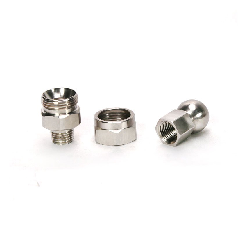Stainless Steel Adjustable Swivel Ball Joint Flat Fan Jet Spray Nozzle