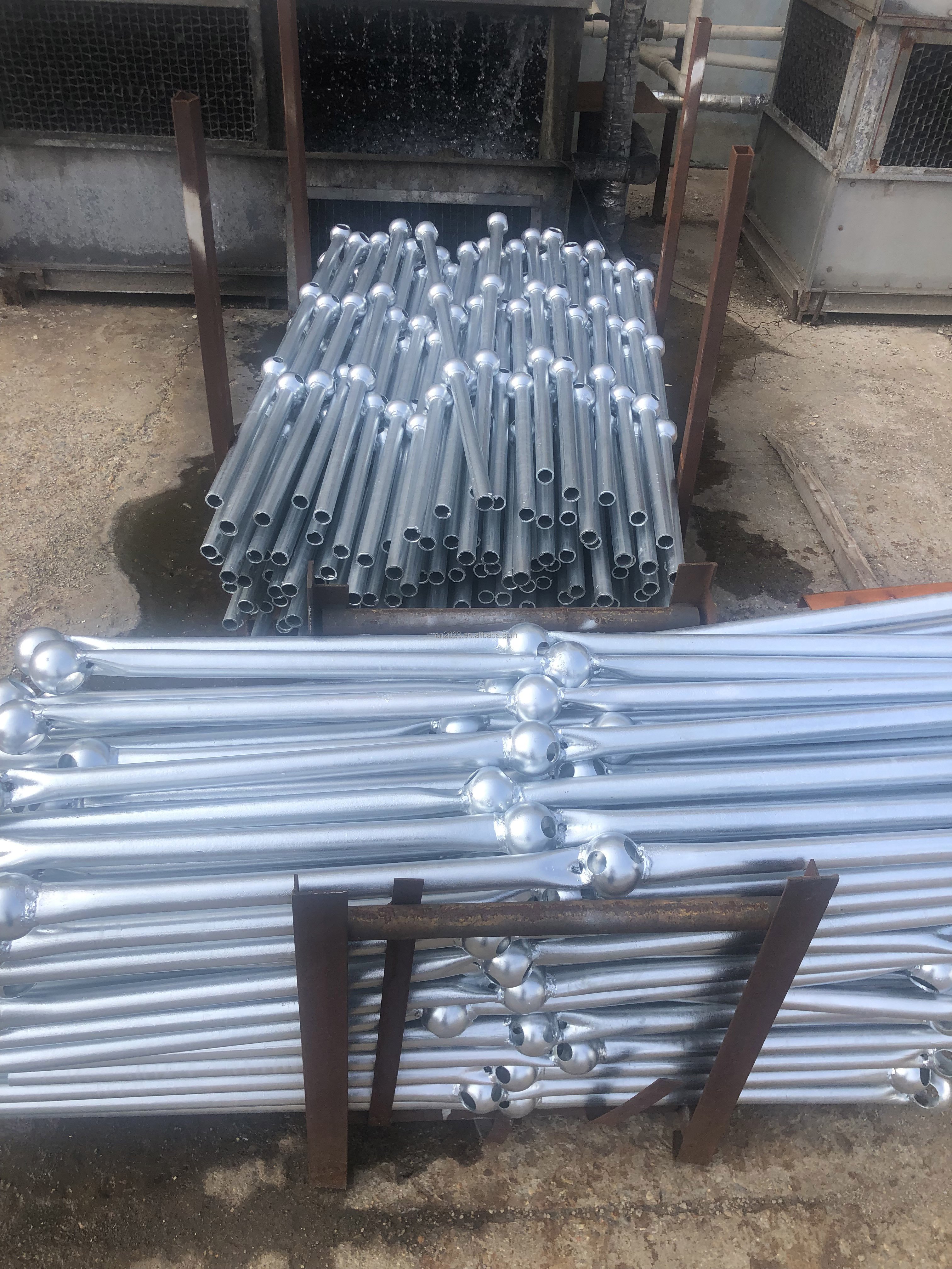 Hot Sale Ball Joint Railings Galvanized Pipe Industrial Stair Handrail