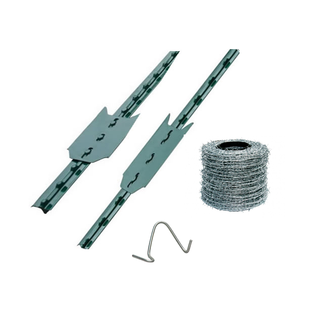 Hinge Joint Cattle Fence/grassland Fence/ Cattle Fence& studded T Post with Spade & Barbed Wire