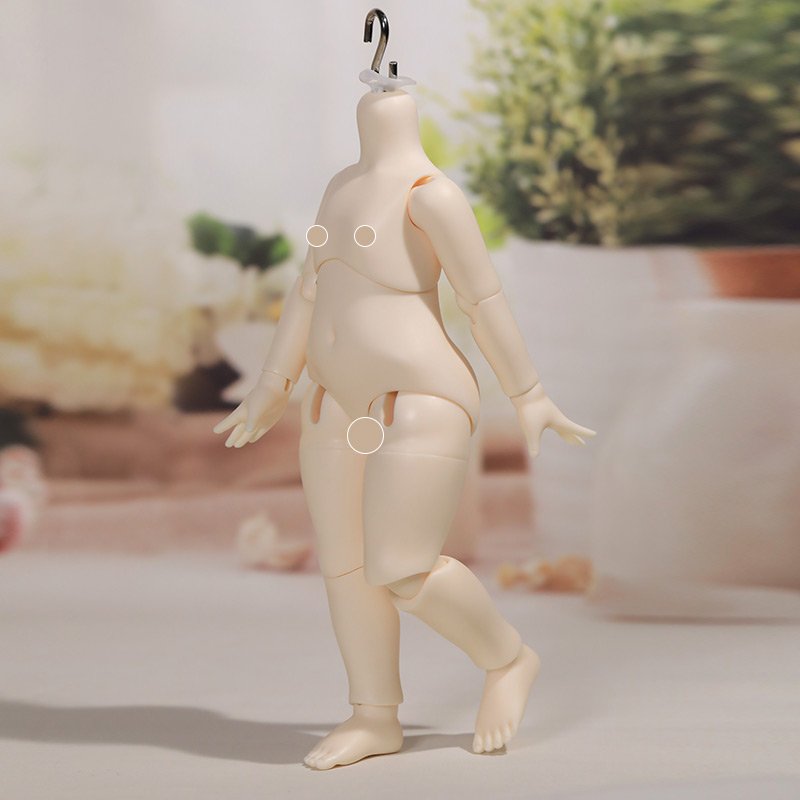 BJD Doll Body 1/6 Dundun Body Bust 12cm Resin Figures Naked Toy Girl Doll Casting Ball Jointed Dolls