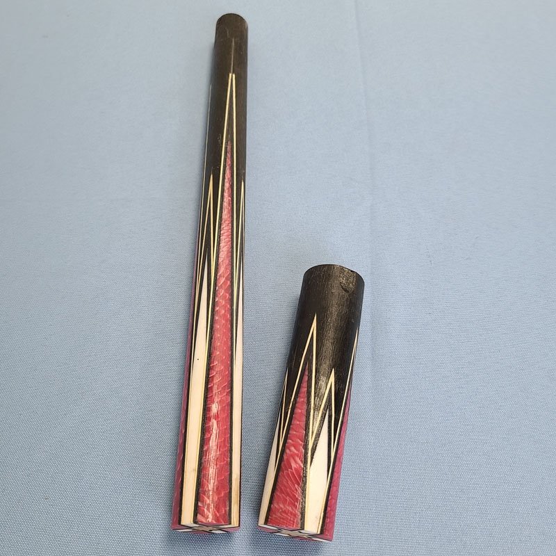 Xmlivet Half-finished 8pieces Splicing Pink Dragonal Scale Inlay Pool Cue Butt Sleeves Custom Billiard Sticks for Cue Makers