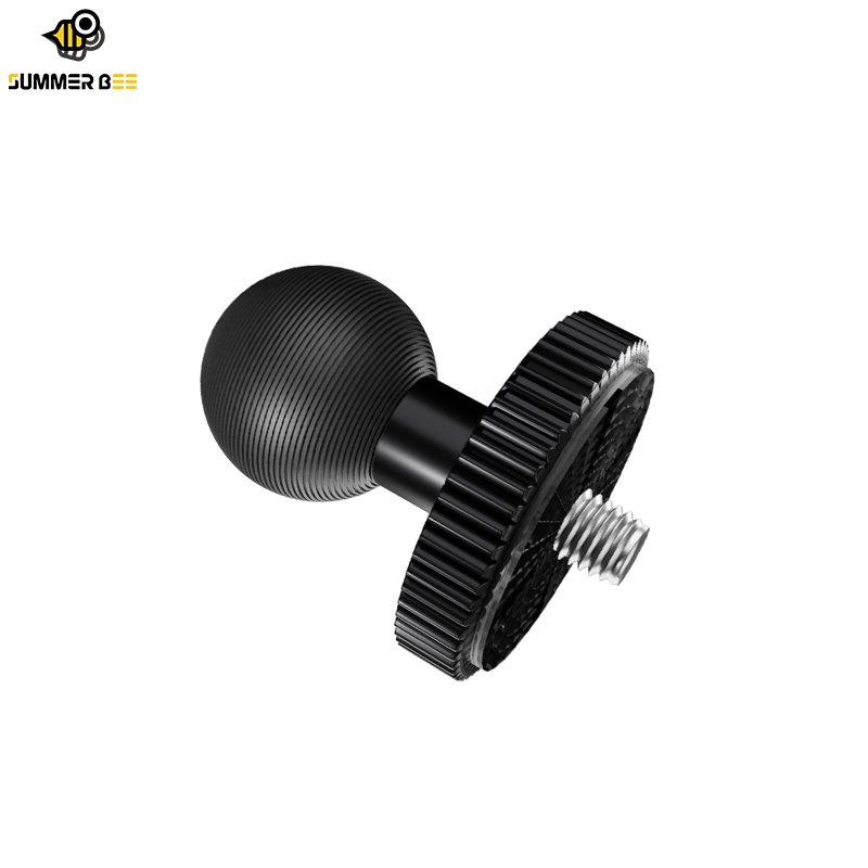 Summer Bee Aluminum 17mm Ball Head Mount 1/4 Screw Mobile Phone & Action Camera Accessories Ball Joint Insta360/Gopro9/10/11/12