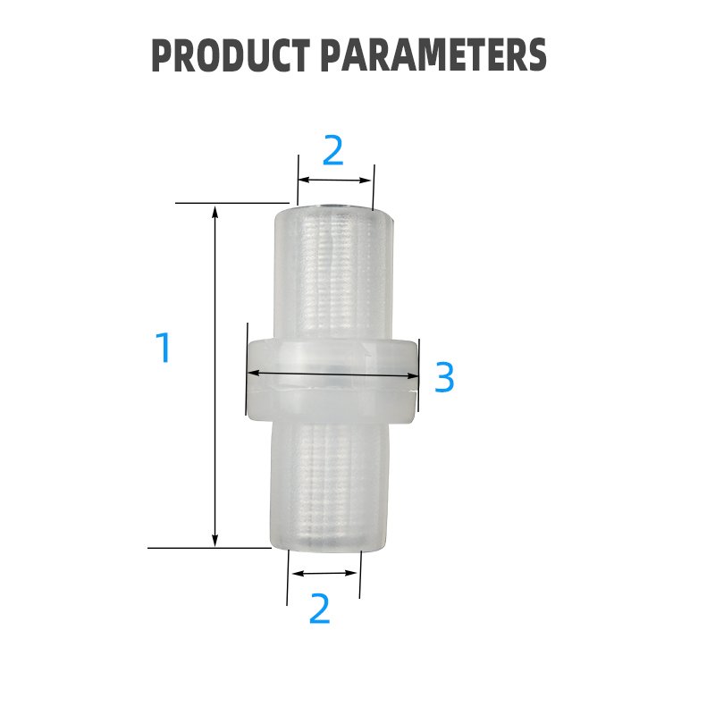 High Quality G1/4 Internal Thread One-Way Plastic Flow Valve Check Valve PP Hose with Leak-Proof Pagoda Joint