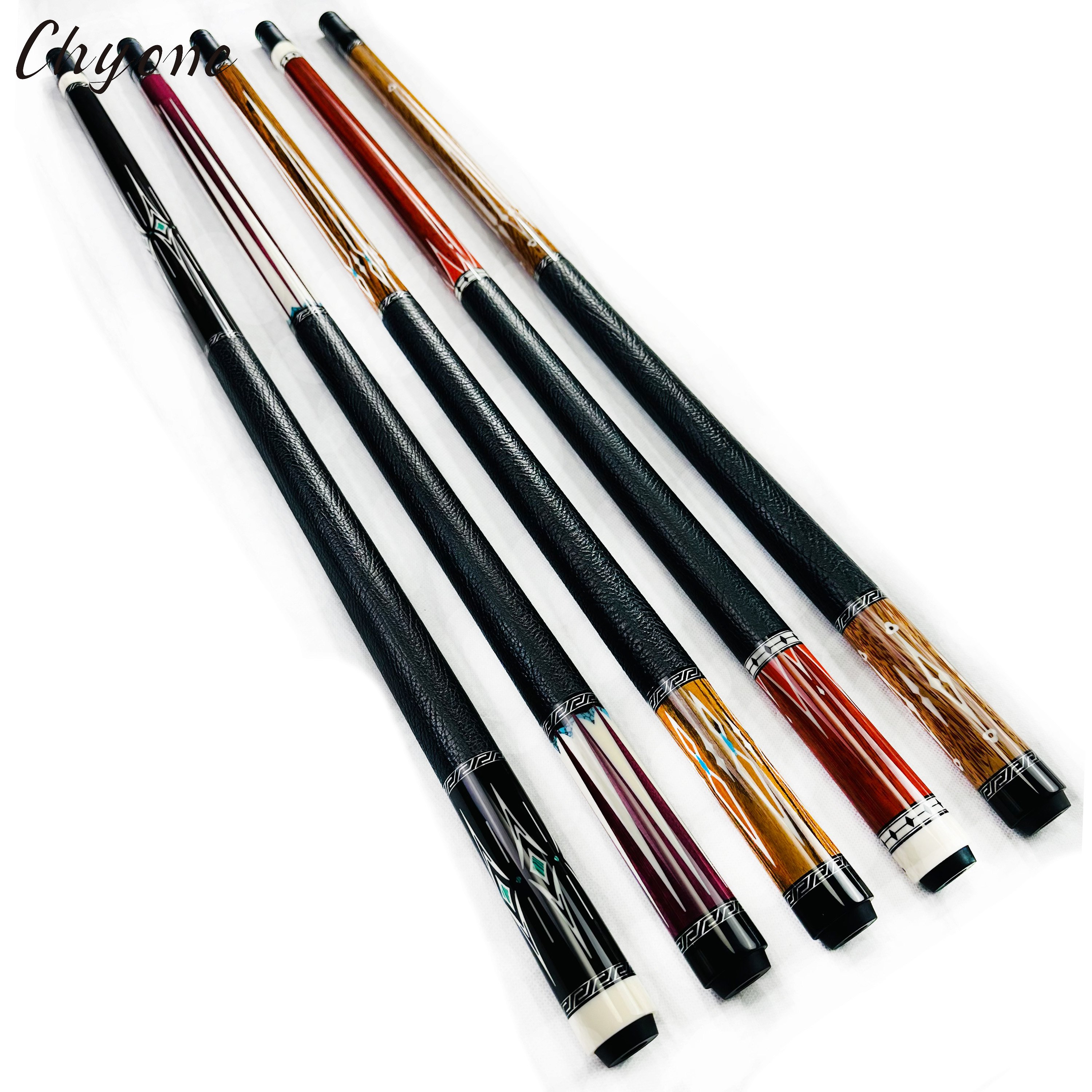 Pool Cue Chyone Custom Abalone Shell Inlay 1/2 Joint Canadian Hard Maple Straight Handmade Cues Billiard Cues