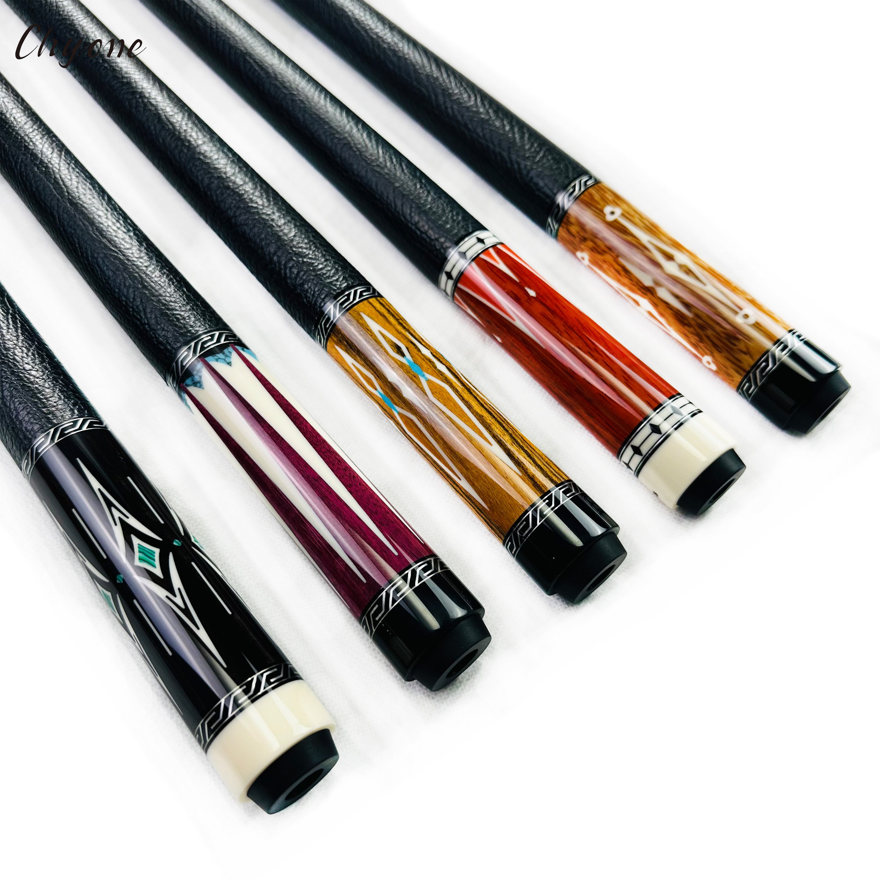 Pool Cue Chyone Custom Abalone Shell Inlay 1/2 Joint Canadian Hard Maple Straight Handmade Cues Billiard Cues