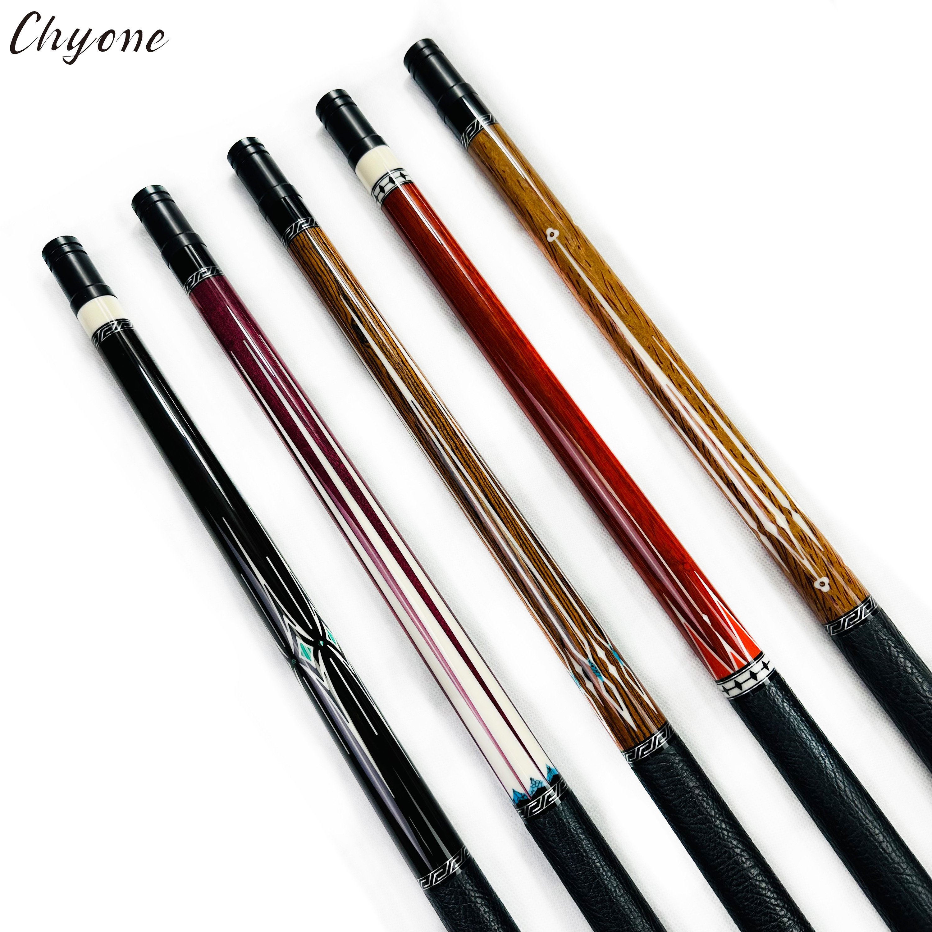 Pool Cue Chyone Custom Abalone Shell Inlay 1/2 Joint Canadian Hard Maple Straight Handmade Cues Billiard Cues