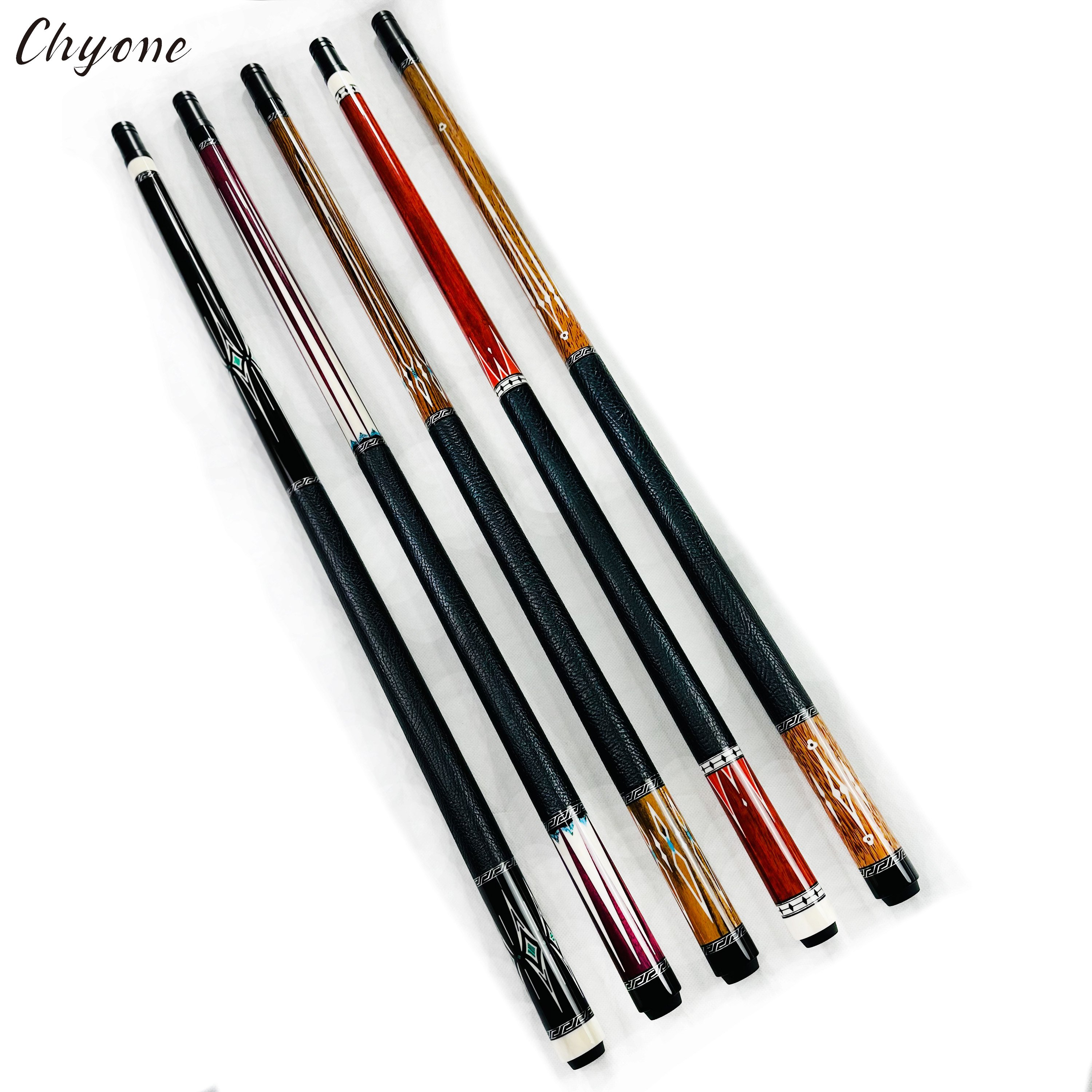 Pool Cue Chyone Custom Abalone Shell Inlay 1/2 Joint Canadian Hard Maple Straight Handmade Cues Billiard Cues