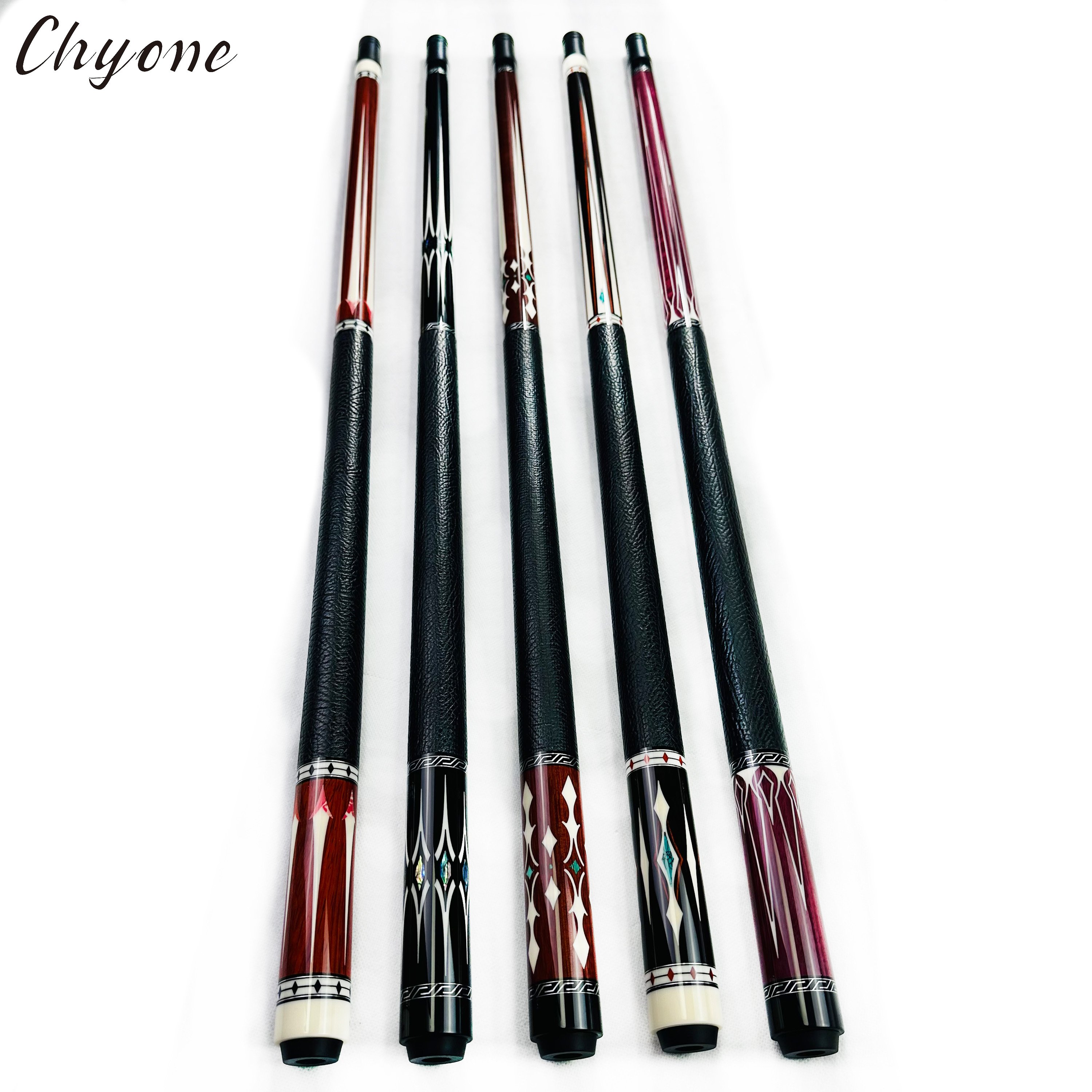 Pool Cue Chyone Custom Abalone Shell Inlay 1/2 Joint Canadian Hard Maple Straight Handmade Cues Billiard Cues