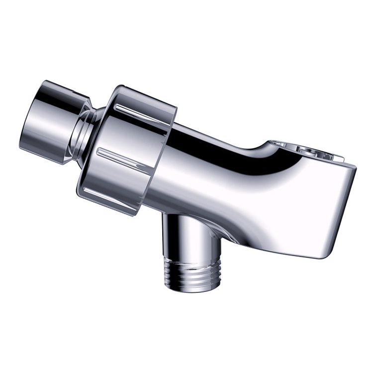 Brass Adjustable Shower Arm Bracket for Shower Head Wall Mounted Shower Hose Connector with Holder