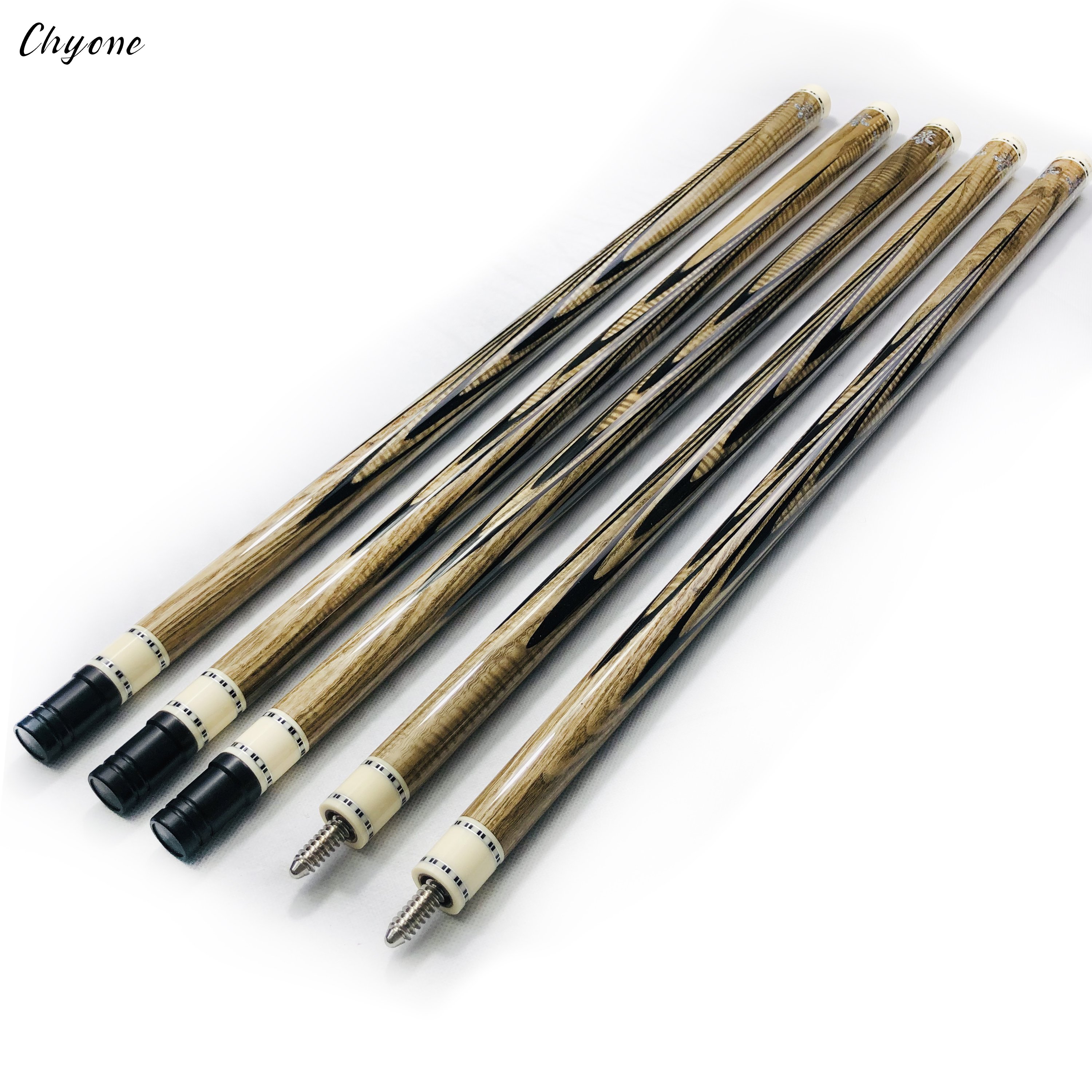 Zyoumon Wood Korea Carom Cue Chyone Custom Butter Fly Inlay Pool Cue Carbon Fiber Core Spliced 3 Cushion Cues