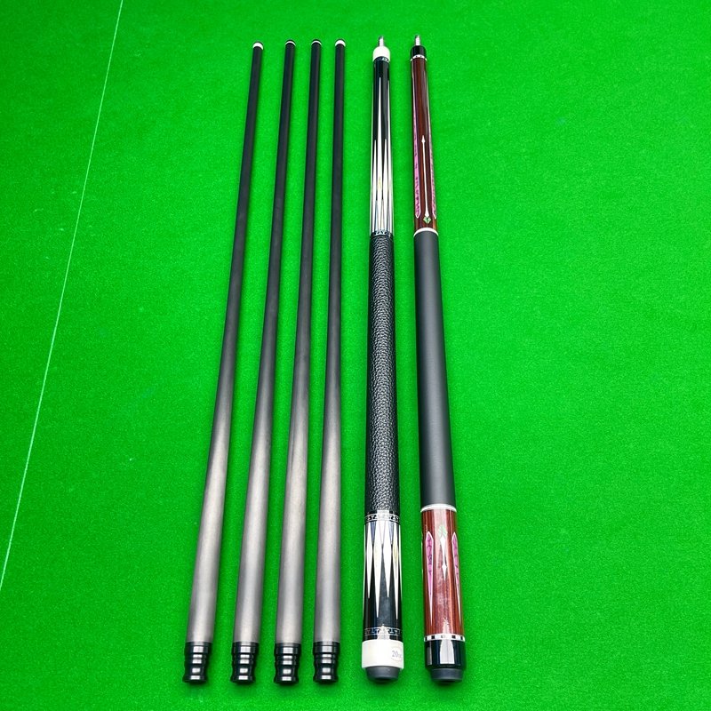 Carbon Fiber Pool Cue Shafts With 3/8-10 Joint Low Deflection Protaper Pool Cues