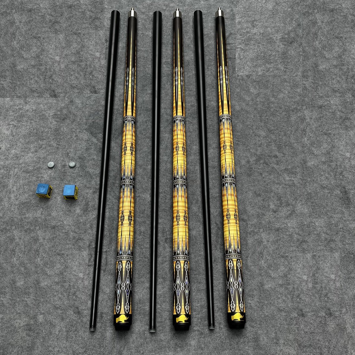 Premium 1/2 9.8Mm Tip Carbon Fiber Yfen Billiard Pool Cue