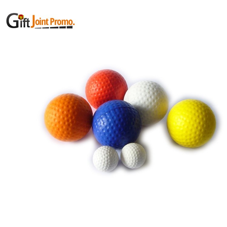 Promotional Giveaway Stress Relief Toy Golf Ball Stress Ball White