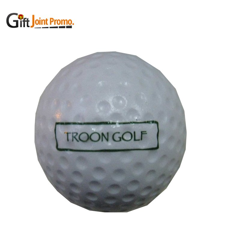 Promotional Giveaway Stress Relief Toy Golf Ball Stress Ball White