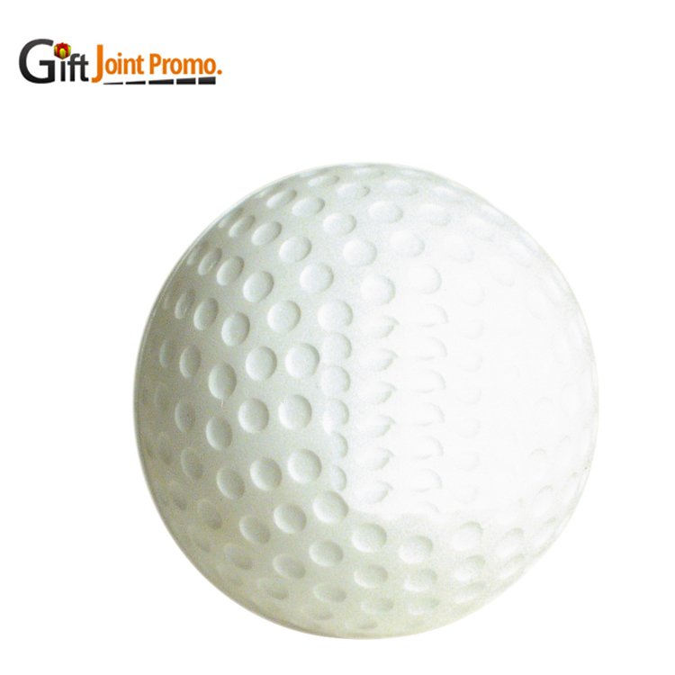 Promotional Giveaway Stress Relief Toy Golf Ball Stress Ball White