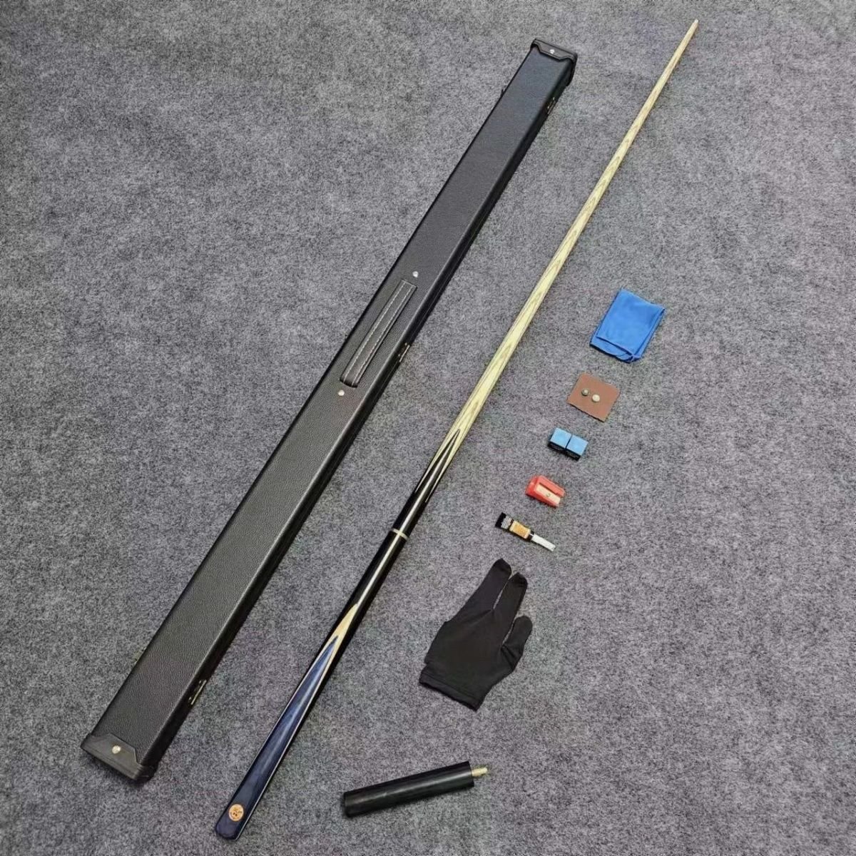 Growsport Selling Senior Grey Gradient Blue Ash Wood Billiard Cue Chinese 8 Ball 3/4 Split Professional Snooker Cue