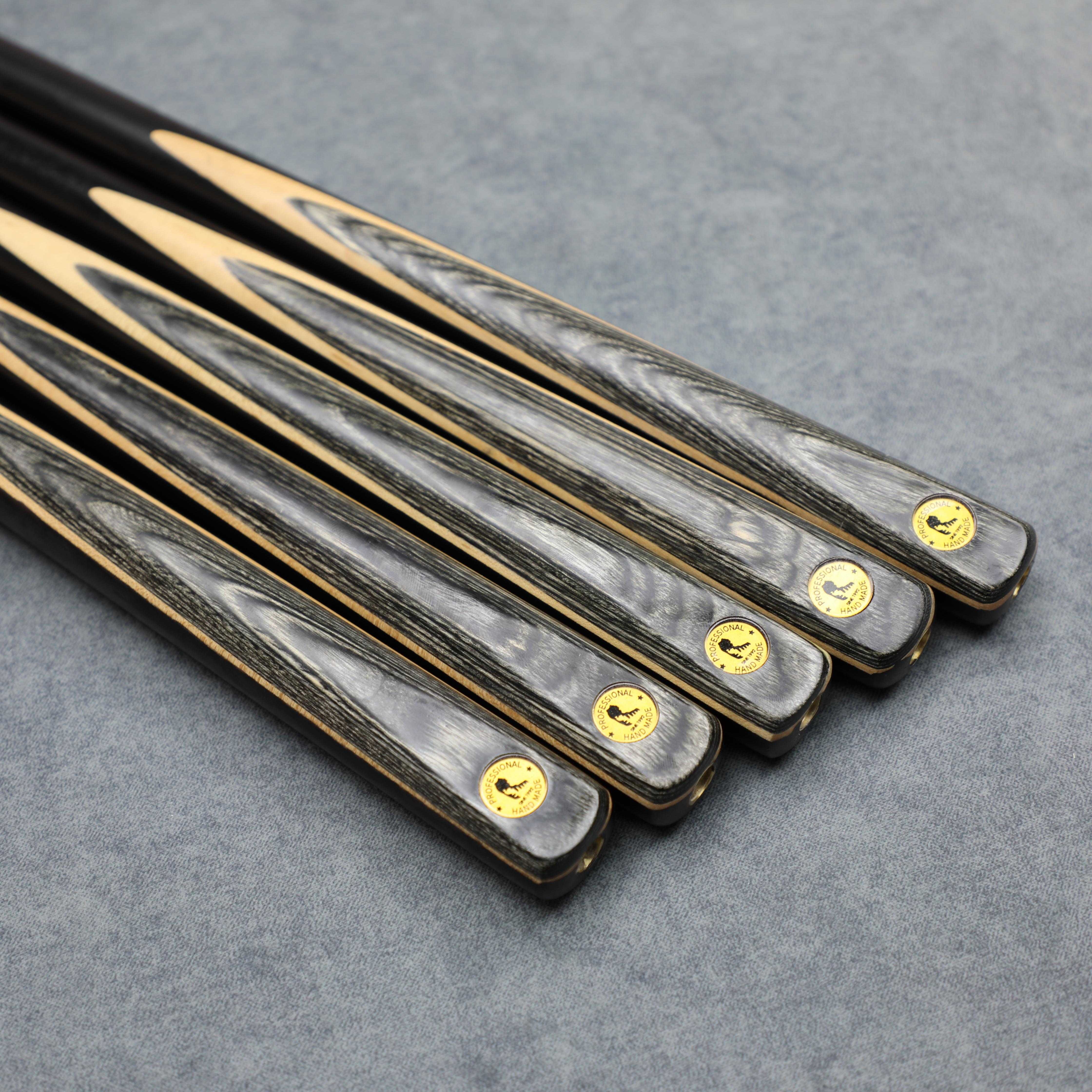 Growsport Selling Senior Grey Gradient Blue Ash Wood Billiard Cue Chinese 8 Ball 3/4 Split Professional Snooker Cue