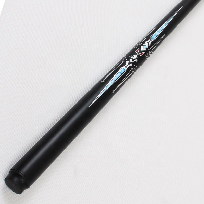 TQG-JX-042 Black Technology 57-inch Snooker Cue Customizable 10mm Fiberglass Billiards Rod with Single Rod Tip