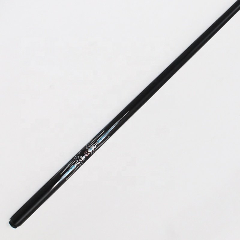 TQG-JX-042 Black Technology 57-inch Snooker Cue Customizable 10mm Fiberglass Billiards Rod with Single Rod Tip