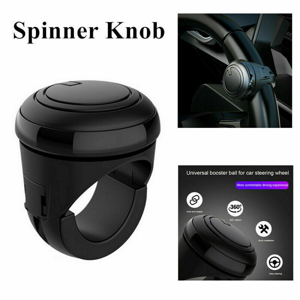 Wholesale Price Plastic + Metal Universal Bearings Spinner Knob 360-Degree Rotator with Metal Bearings