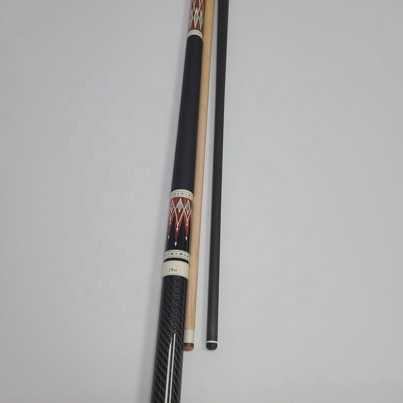 NEW Red Pool Carbon Cue Set 58inch+12.5mm Radial Pin Sticker Decal Hard Maple Wood in 2shafts Billiard Cues Stick for American
