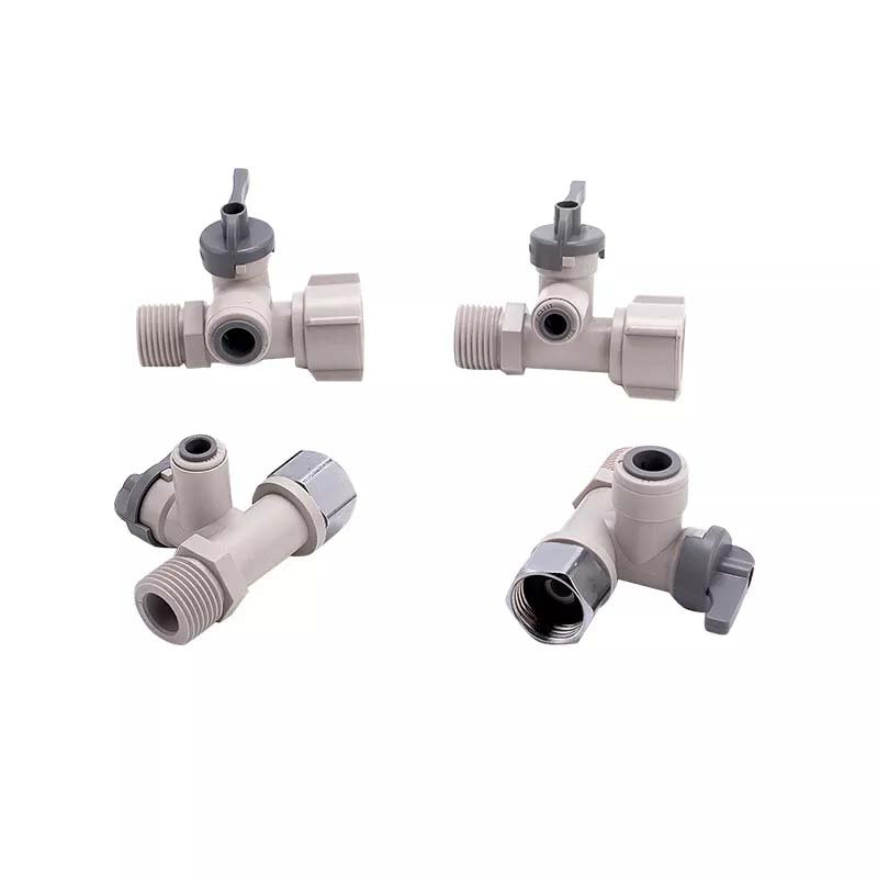 Food Grade POM Material Plastic 1/2" 1/4" 3/8" Equal Straight OD Tube Shut Off Ball Valve