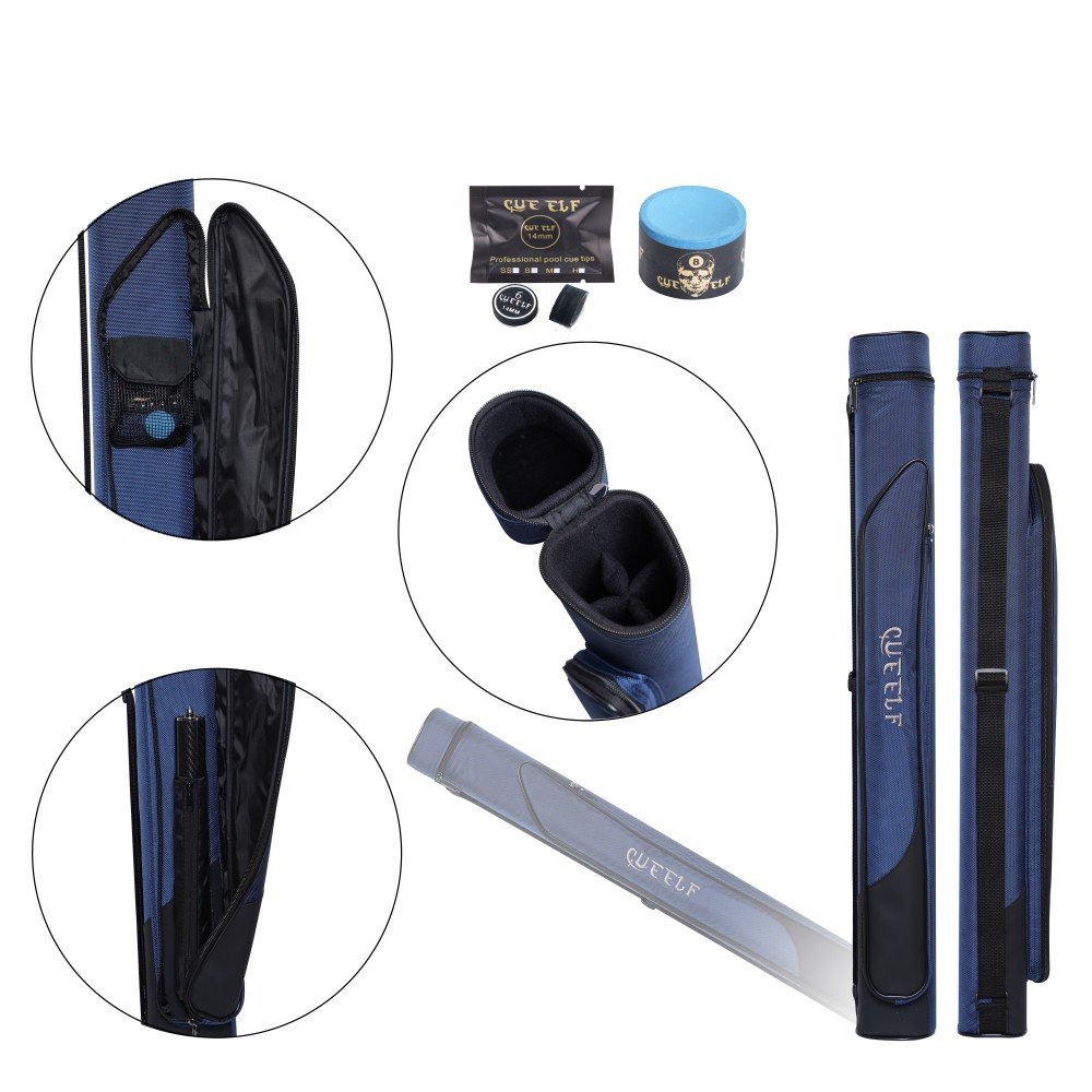 Xmlinco Pool Cue Case 2x2 Deluxe Billiard Pool Cue Stick Carrying Case Billiard Cue Case Billiards Accessories