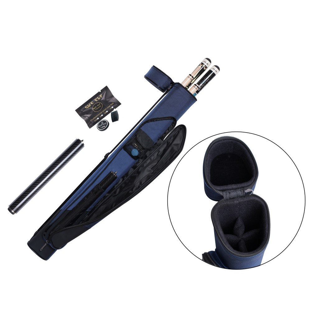 Xmlinco Pool Cue Case 2x2 Deluxe Billiard Pool Cue Stick Carrying Case Billiard Cue Case Billiards Accessories