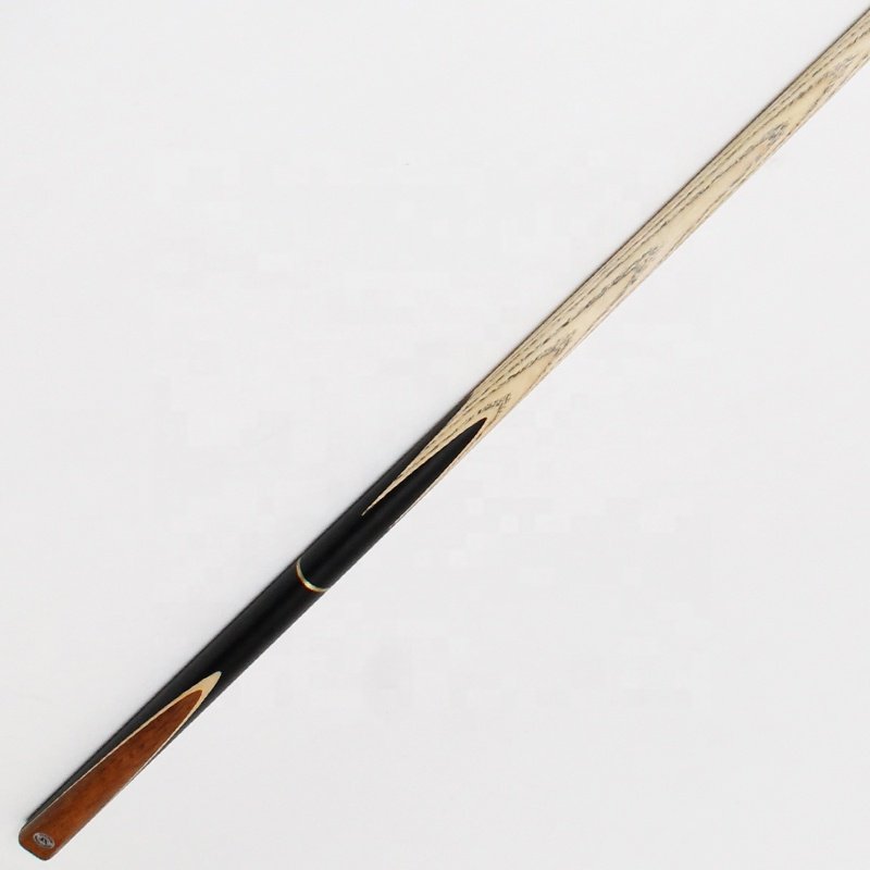 TQG-JX-065 Best Selling Economica Ash Wood Snooker Cue Stick Steel Joint 10mm Tip 10mm Ebony Maple Butt Top Billiard Cue Sale