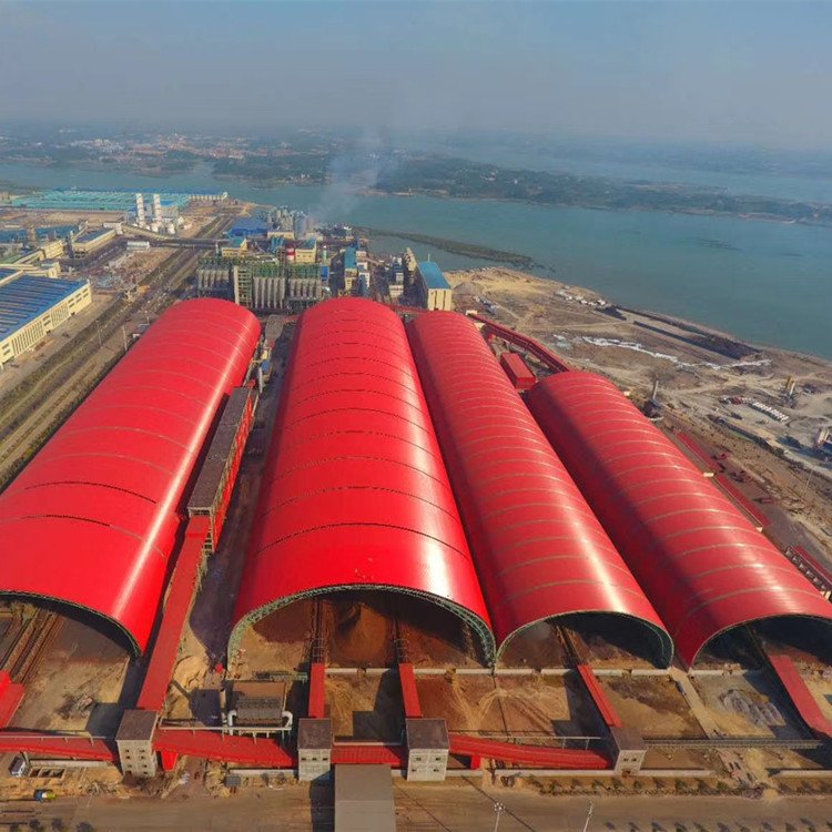 Coal Shed Roofing Light Steel Space Frame Warehouse