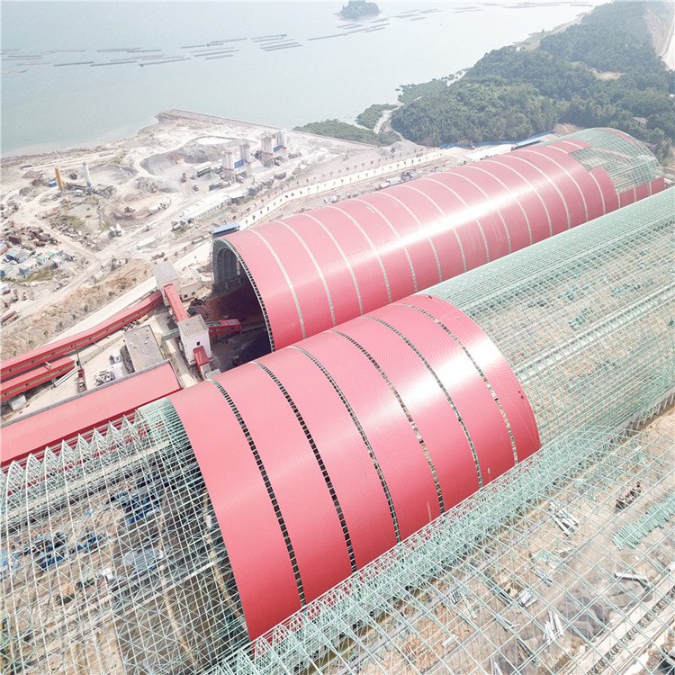 Coal Shed Roofing Light Steel Space Frame Warehouse