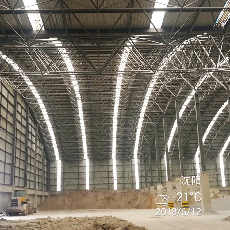 Coal Shed Roofing Light Steel Space Frame Warehouse